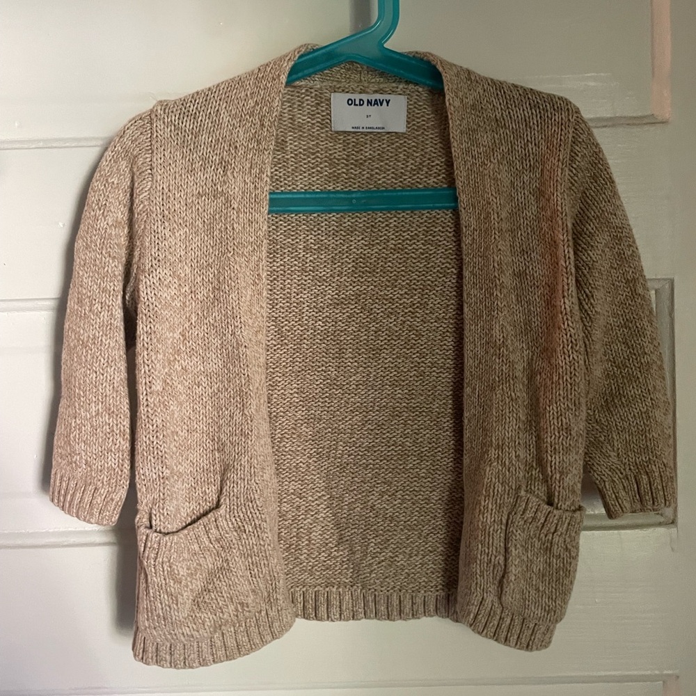 Old Navy Toddler Tan Sweater Relaxed Fit Medium Weight